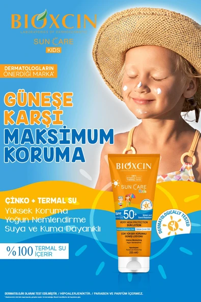 BİOXCİN SUNCARE KİDS LOSYON SPF50 200 ML - Resim 5