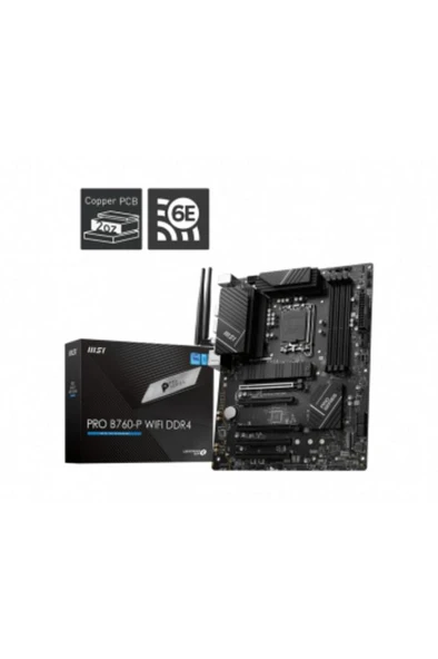 MSI Pro B760-P Wi-Fi Intel LGA1700 DDR4 ATX Anakart Outlet ürün görseli 1