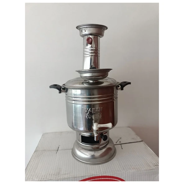 Yaren Paslanmaz Krom Çelik Semaver 6 Litre - Resim 3