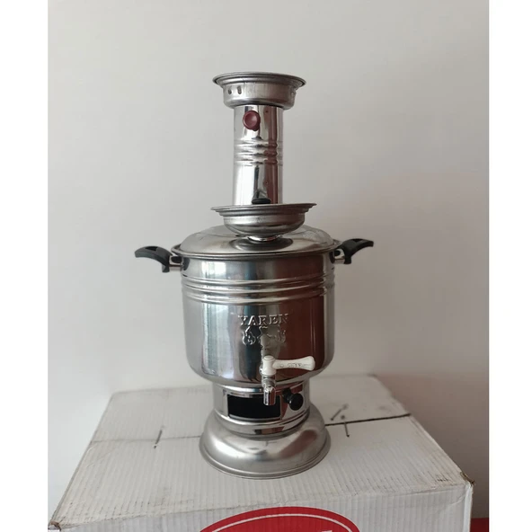 Yaren Paslanmaz Krom Çelik Semaver 6 Litre - Resim 4