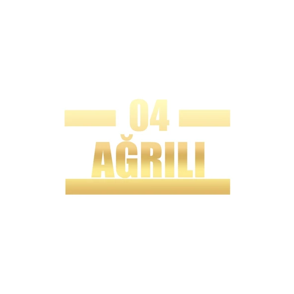 04 Ağrılı Araba Sticker 17x17 Cm Gold ürün görseli 1