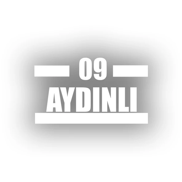 09 Aydınlı Araba Sticker 17x17 Cm Beyaz ürün görseli 1