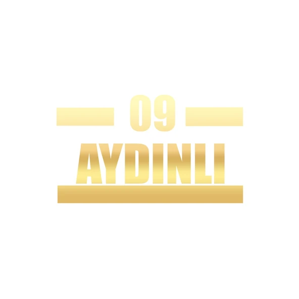09 Aydınlı Araba Sticker 17x17 Cm Gold ürün görseli 1