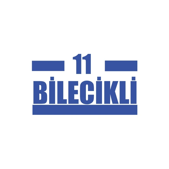 11 Bilecikli Araba Sticker 17x17 Cm Mavi ürün görseli 1