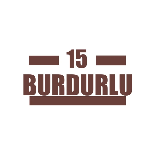 15 Burdurlu Araba Sticker 17x17 Cm Kahverengi ürün görseli 1
