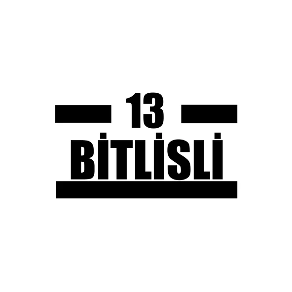 13 Bitlisli Araba Sticker 17x17 Cm Siyah ürün görseli 1