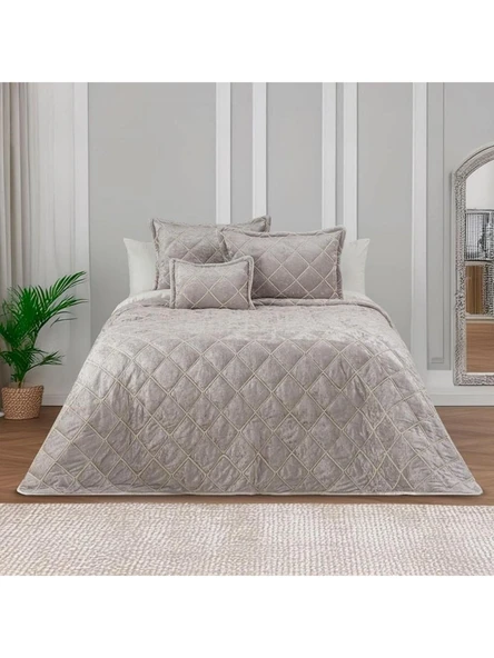 Viola Home Hermes Kadife Çift Kişilik Yatak Örtüsü 250 x 260 ürün görseli 1