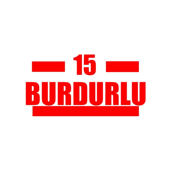 15 Burdurlu Araba Sticker 17x17 Cm Kırmızı ürün görseli 1