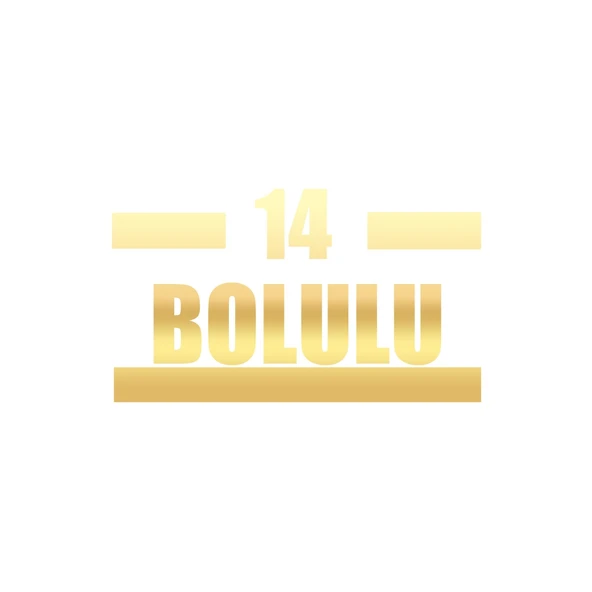 14 Bolulu Araba Sticker 17x17 Cm Gold ürün görseli 1
