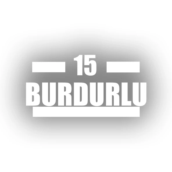 15 Burdurlu Araba Sticker 17x17 Cm Beyaz ürün görseli 1
