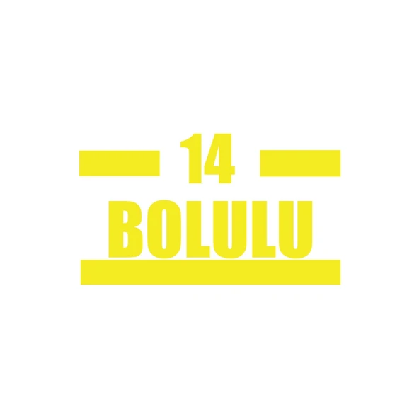 14 Bolulu Araba Sticker 17x17 Cm Sarı ürün görseli 1