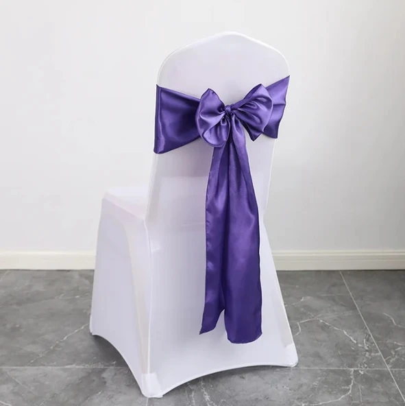 Sandalye Kurdele vs Saten Kumaş 275x15cm (24 Adet) ürün görseli 1