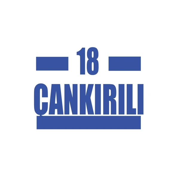 18 Çankırılı Araba Sticker 17x17 Cm Mavi ürün görseli 1