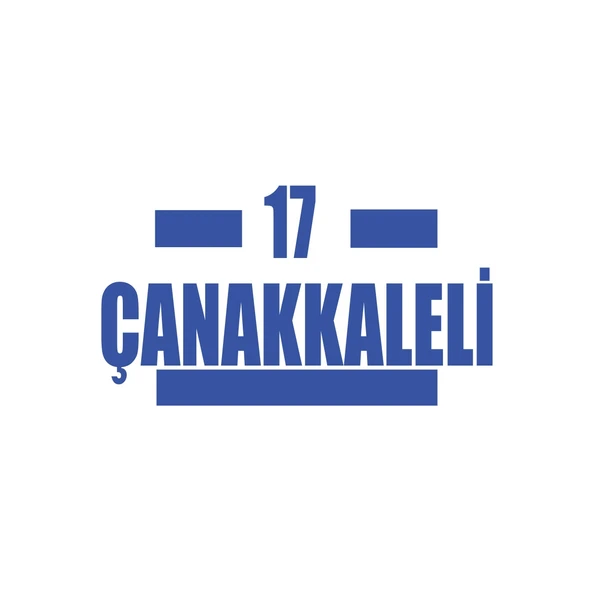 17 Çanakkaleli Araba Sticker 17x17 Cm Mavi ürün görseli 1