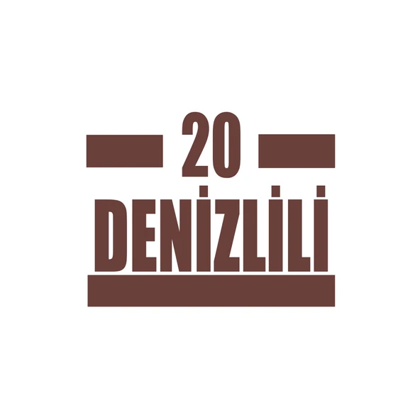 20 Denizlili Araba Sticker 17x17 Cm Kahverengi ürün görseli 1