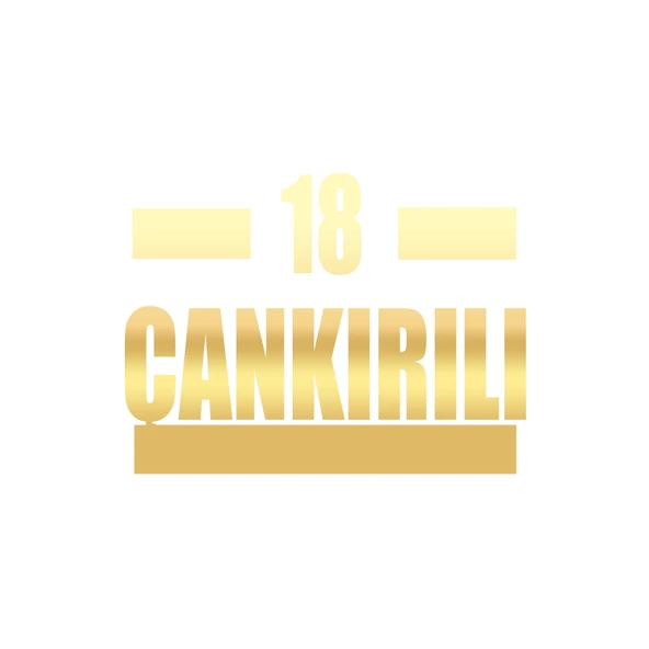 18 Çankırılı Araba Sticker 17x17 Cm Gold ürün görseli 1
