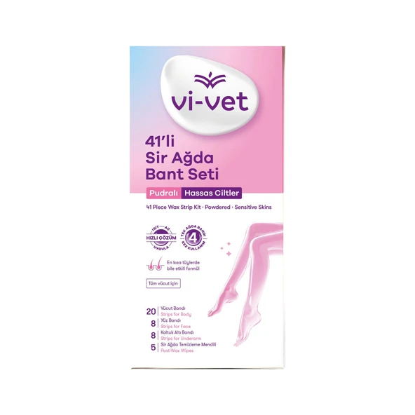 Vi-Vet Pudralı Sir Ağda Bant Seti 41'li ürün görseli 1