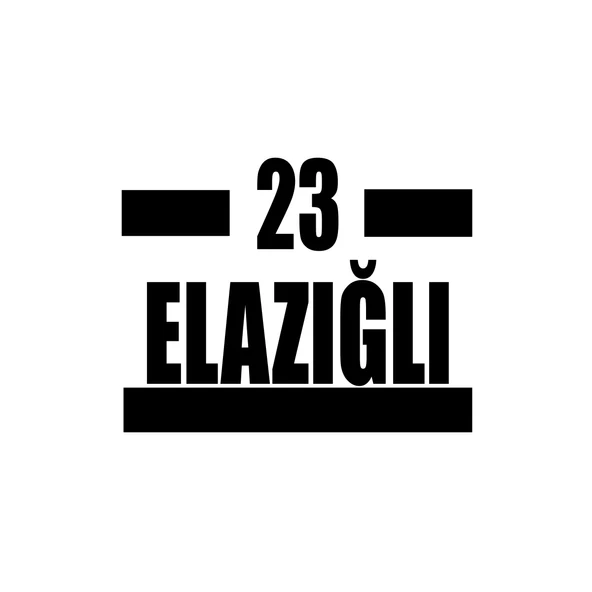 23 Elazığlı Araba Sticker 17x17 Cm Siyah ürün görseli 1