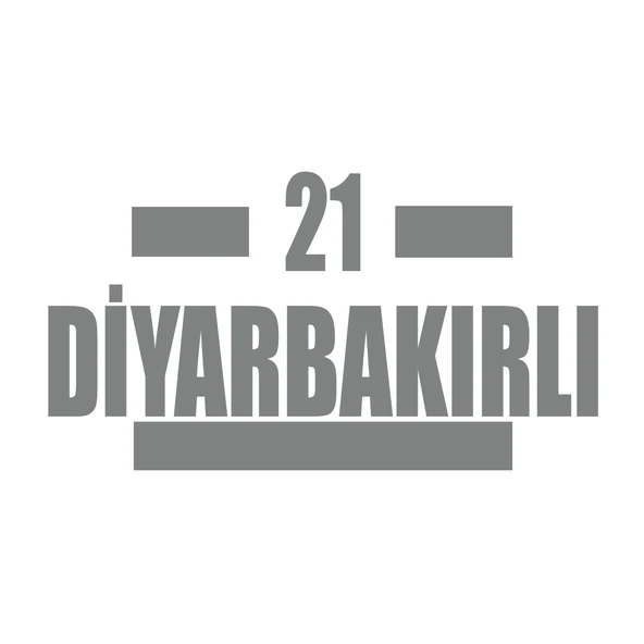 21 Diyarbakırlı Araba Sticker 17x17 Cm Gri ürün görseli 1