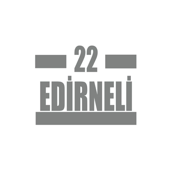 22 Edirneli Araba Sticker 17x17 Cm Gri ürün görseli 1