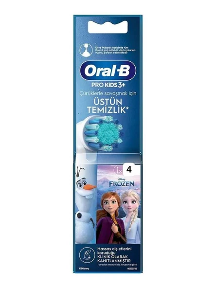 Oral-B Pro Kids Frozen Şarjlı Diş Fırçası Yedek Başlığı 4 Adet (2x2 Paket) ürün görseli 1