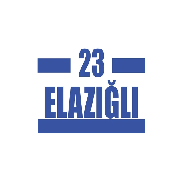 23 Elazığlı Araba Sticker 17x17 Cm Mavi ürün görseli 1