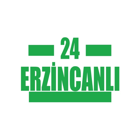 24 Erzincanlı Araba Sticker 17x17 Cm Yeşil ürün görseli 1