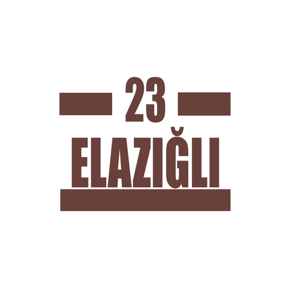 23 Elazığlı Araba Sticker 17x17 Cm Kahverengi ürün görseli 1
