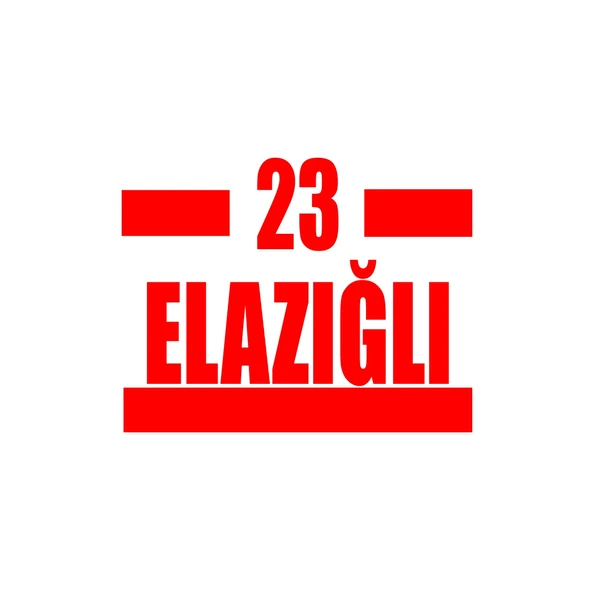 23 Elazığlı Araba Sticker 17x17 Cm Kırmızı ürün görseli 1