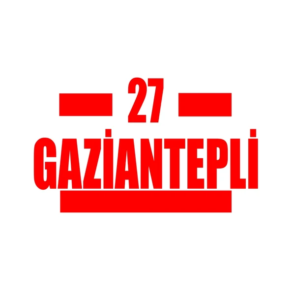 27 Gaziantepli Araba Sticker 17x17 Cm Kırmızı ürün görseli 1