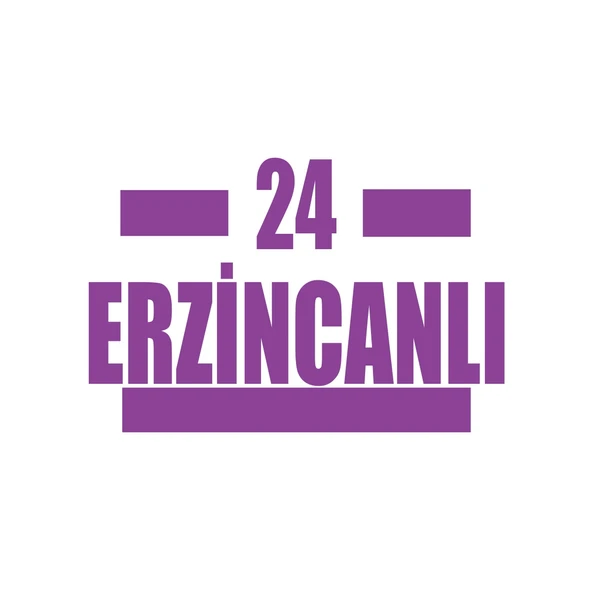 24 Erzincanlı Araba Sticker 17x17 Cm Mor ürün görseli 1