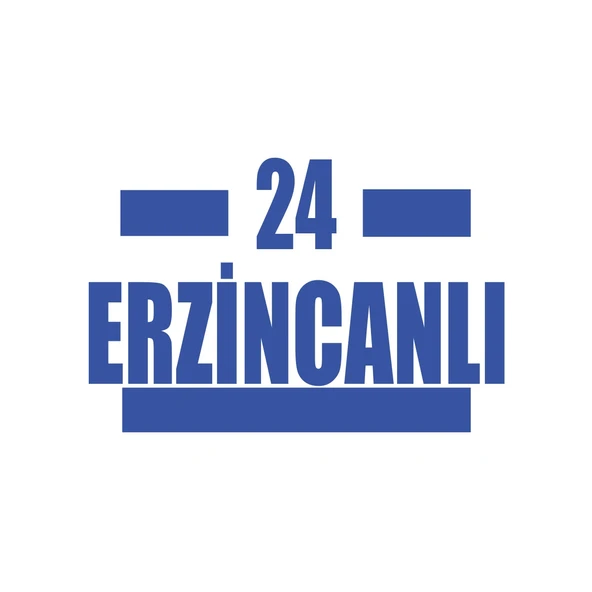 24 Erzincanlı Araba Sticker 17x17 Cm Mavi ürün görseli 1