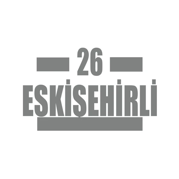 26 Eskişehirli Araba Sticker 17x17 Cm Gri ürün görseli 1