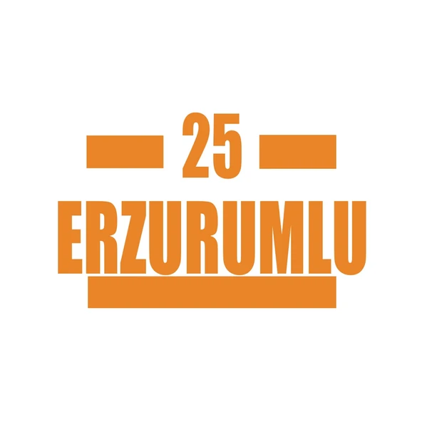 25 Erzurumlu Araba Sticker 17x17 Cm Turuncu ürün görseli 1