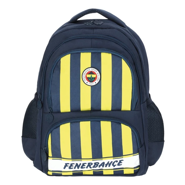 Fenerbahçe Lisanslı Sarı Lacivert Çubuklu Sırt Çantası 25739 ürün görseli 1