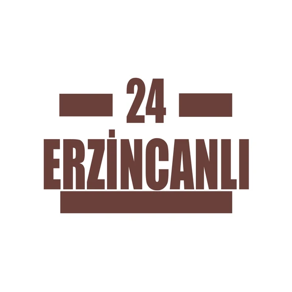 24 Erzincanlı Araba Sticker 17x17 Cm Kahverengi ürün görseli 1