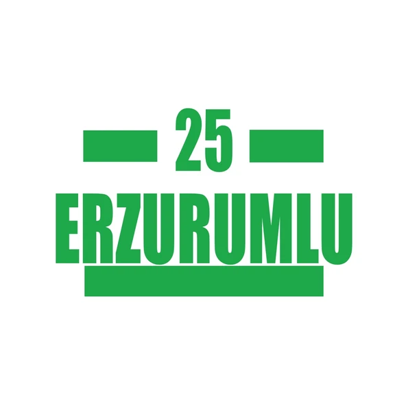 25 Erzurumlu Araba Sticker 17x17 Cm Yeşil ürün görseli 1