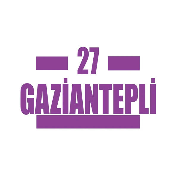 27 Gaziantepli Araba Sticker 17x17 Cm Mor ürün görseli 1