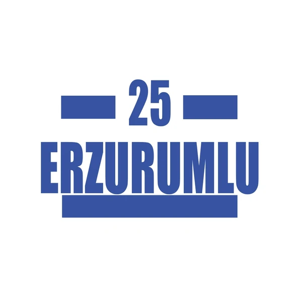 25 Erzurumlu Araba Sticker 17x17 Cm Mavi ürün görseli 1