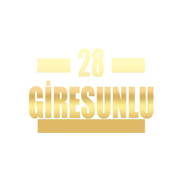 28 Giresunlu Araba Sticker 17x17 Cm Gold ürün görseli 1
