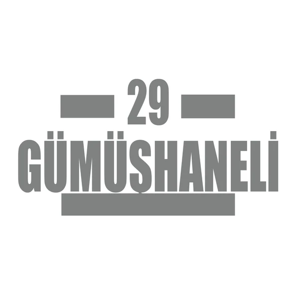 29 Gümüşhaneli Araba Sticker 17x17 Cm Gri ürün görseli 1
