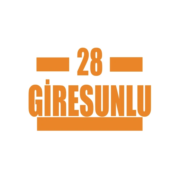 28 Giresunlu Araba Sticker 17x17 Cm Turuncu ürün görseli 1