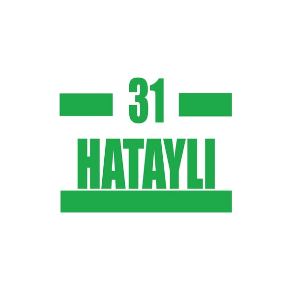 31 Hataylı Araba Sticker 17x17 Cm Yeşil ürün görseli 1