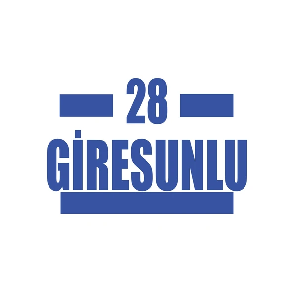 28 Giresunlu Araba Sticker 17x17 Cm Mavi ürün görseli 1