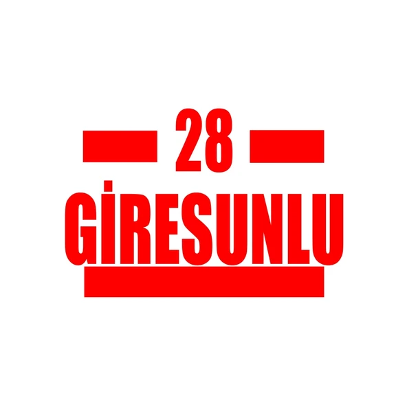 28 Giresunlu Araba Sticker 17x17 Cm Kırmızı ürün görseli 1