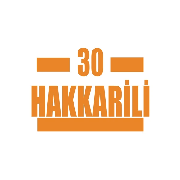 30 Hakkarili Araba Sticker 17x17 Cm Turuncu ürün görseli 1
