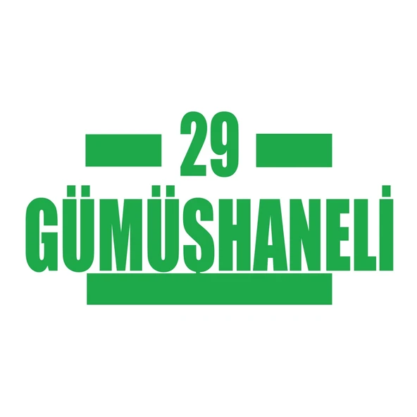 29 Gümüşhaneli Araba Sticker 17x17 Cm Yeşil ürün görseli 1