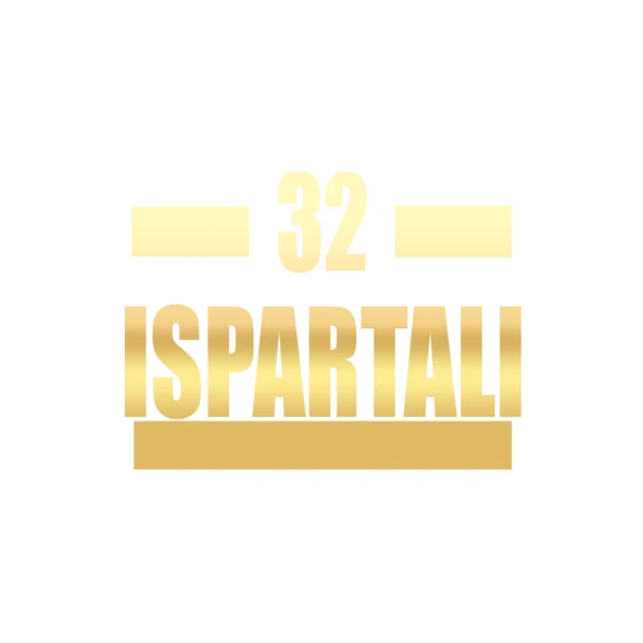 32 Ispartalı Araba Sticker 17x17 Cm Gold ürün görseli 1