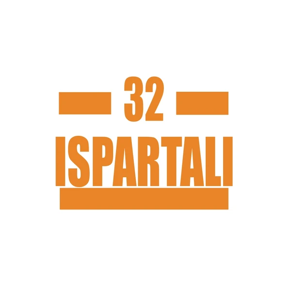 32 Ispartalı Araba Sticker 17x17 Cm Turuncu ürün görseli 1