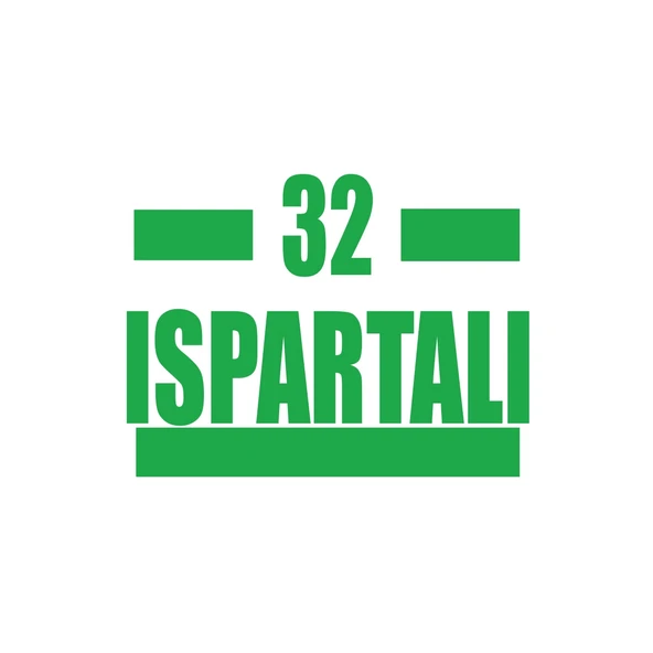 32 Ispartalı Araba Sticker 17x17 Cm Yeşil ürün görseli 1